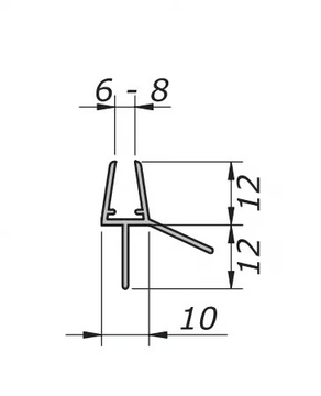 OXIDAL 329 - Shower door gasket by Nuova Oxidal - view 3